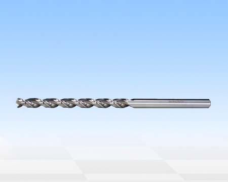 Long drill with straight shank for deep hole